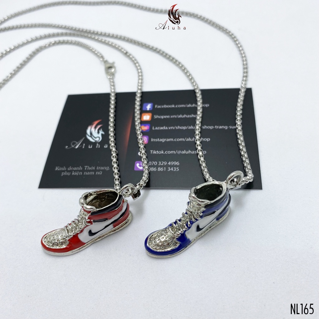 Dây chuyền hợp kim mạ giày Sneaker màu sắc tươi sáng dễ thương 2 màu - NL165 - Aluha