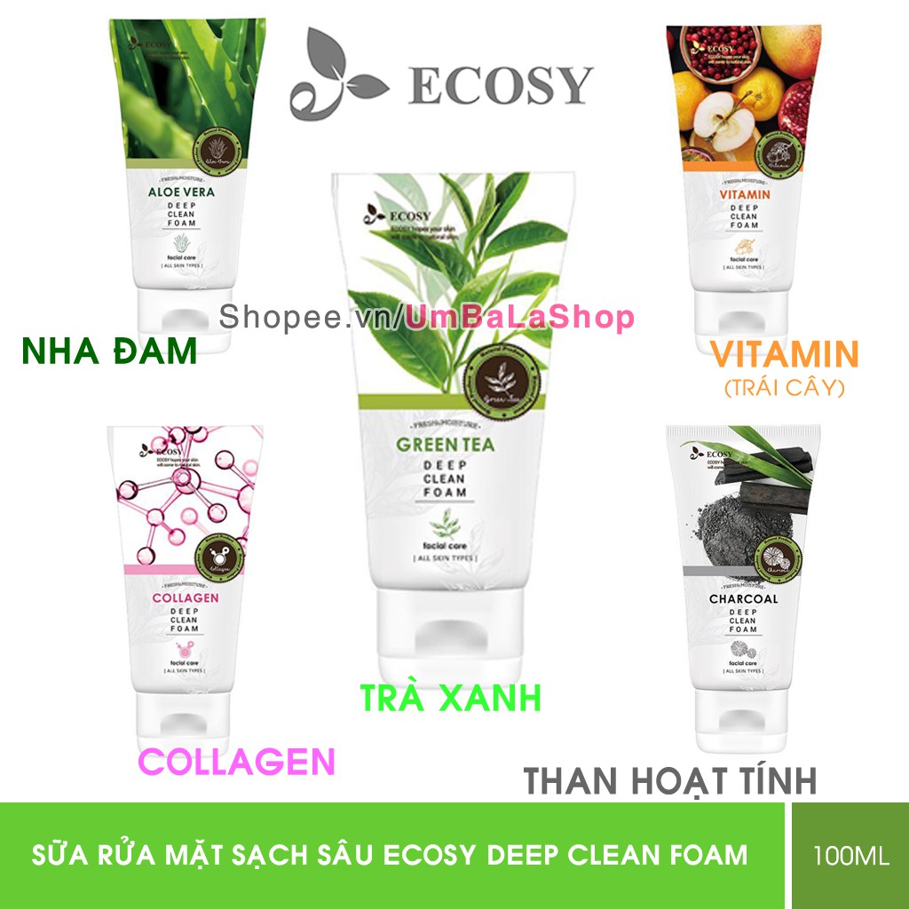 Sữa rửa mặt Ecosy sạch sâu (100ml)