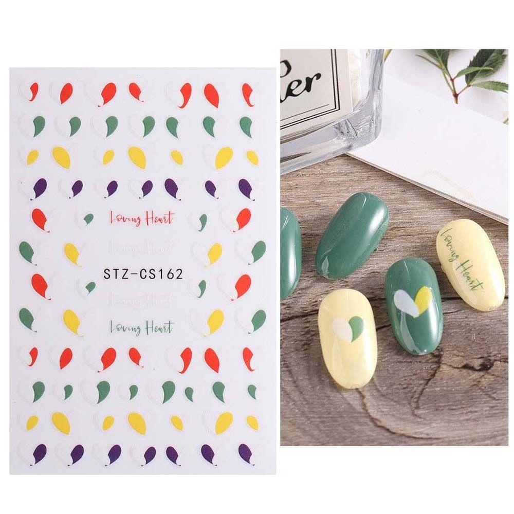 Miếng Dán Trang Trí Móng Tay Tự Dính Hình Mặt Trăng / Chữ Trung Quốc