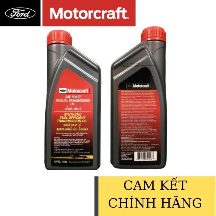 Dầu hộp số Ford MOTOCRAFT FORD EXPLORER EVEREST ECOSPORT SAE 75W FE