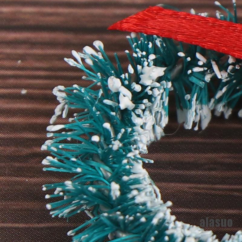 Bộ 10 Vòng Hoa mini Trang Trí Nhà Búp Bê Phong Cách Giáng Sinh