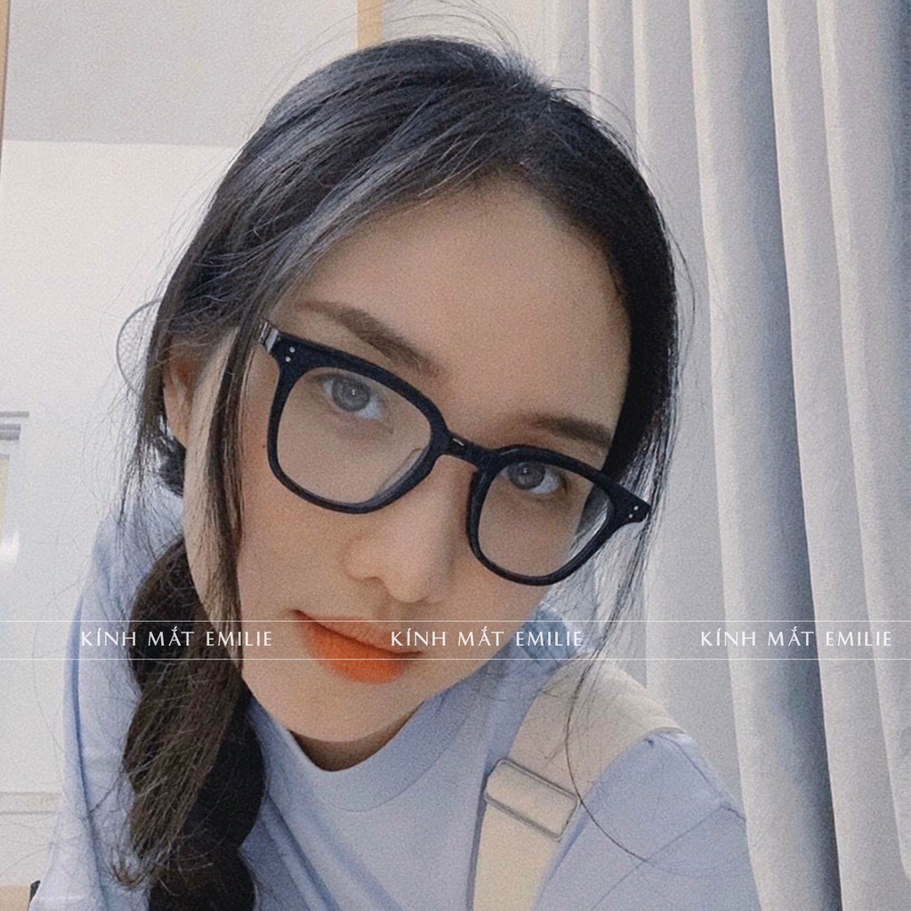Gọng kính vuông nam nữ nhựa dẻo Jen.nie Zen  mảnh nhẹ Kính mắt Emilie phụ kiện thời trang 7214