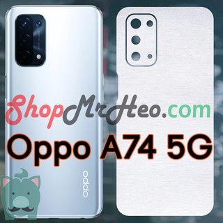 Dán skin màu mặt sau lưng nhôm xước oppo a74 5g - oppo a74