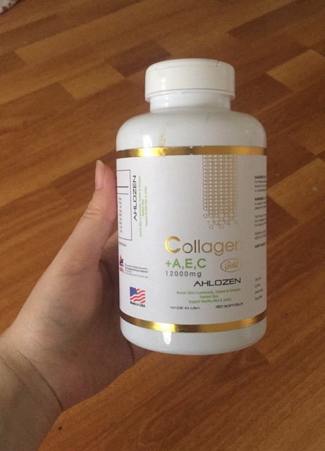 Collagen + A E C 12000mg Ahlozen Gold,  hàng nhập khẩu Mỹ chính hãng, làm chậm quá trình lão hóa, đẹp da, chống nhăn.. | WebRaoVat - webraovat.net.vn