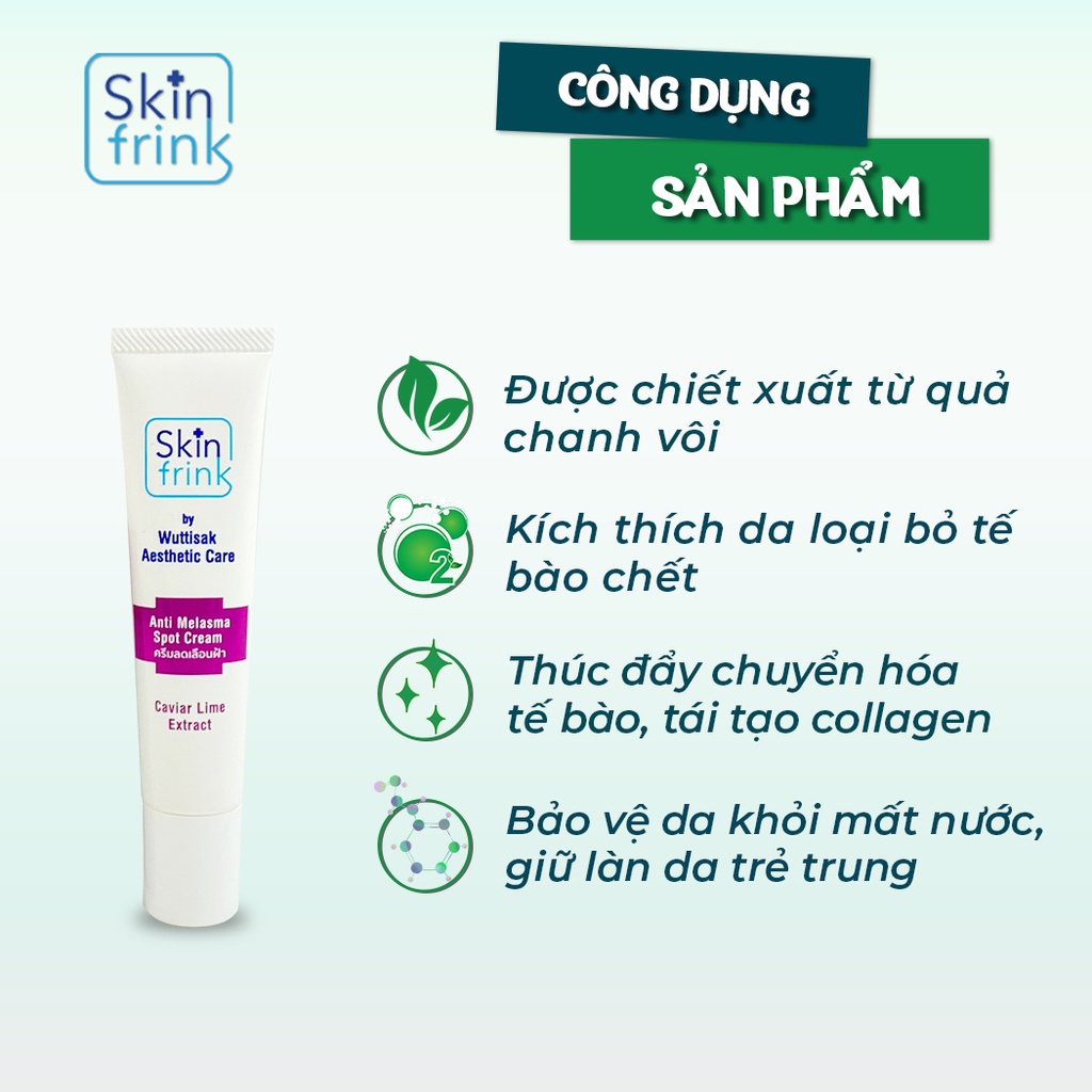 Kem Giảm Sạm Cải Thiện Nám Skinfrink Kem Sáng da Chất Lượng Cao Cấp - Tuýp 20g