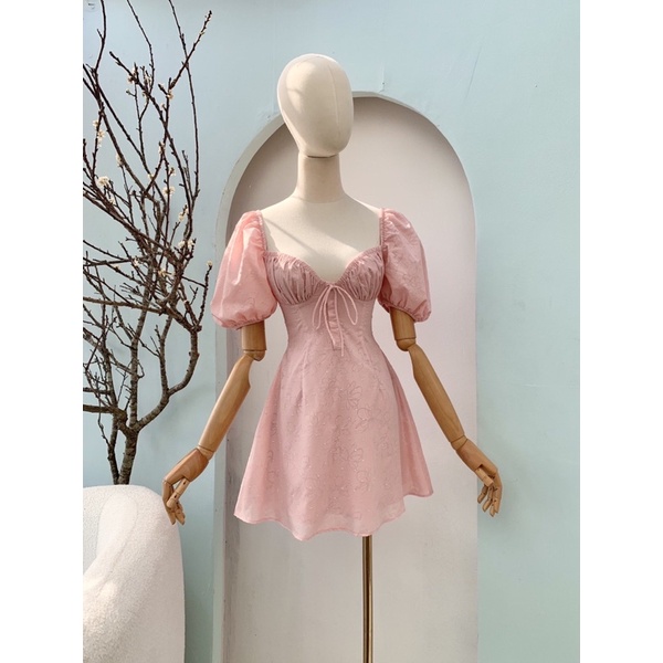 LYNNE DRESS - Đầm tay bồng dáng tiểu thư nữ tính