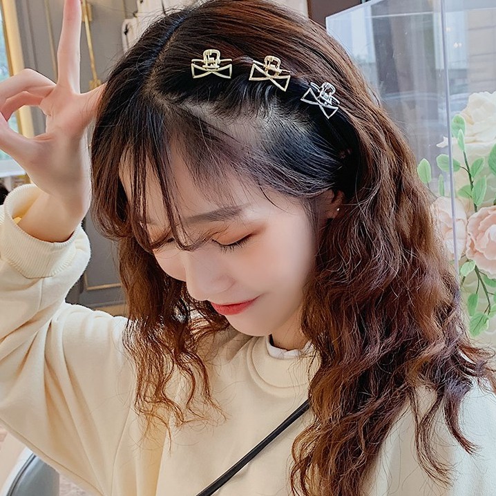 Kẹp tóc nhỏ làm bằng kim loại hình ngôi sao đơn giản dành cho phái đẹp