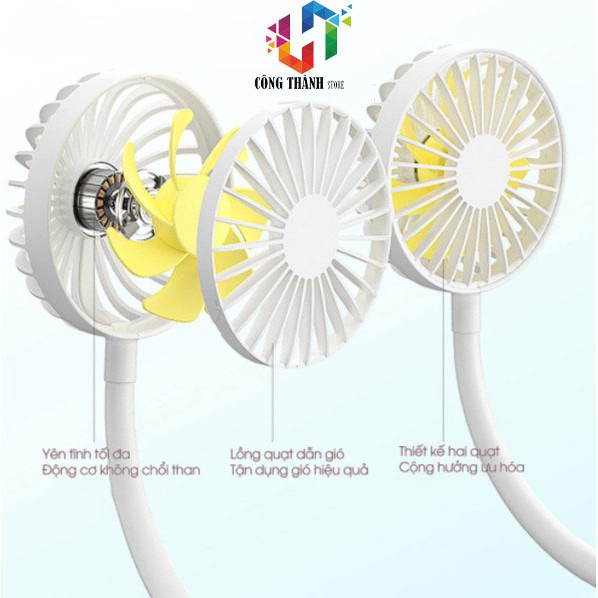 [Hàng Chính Hãng] Quạt mini đeo cổ Jisulife tích hợp đèn chiếu sáng FA11 | BigBuy360 - bigbuy360.vn