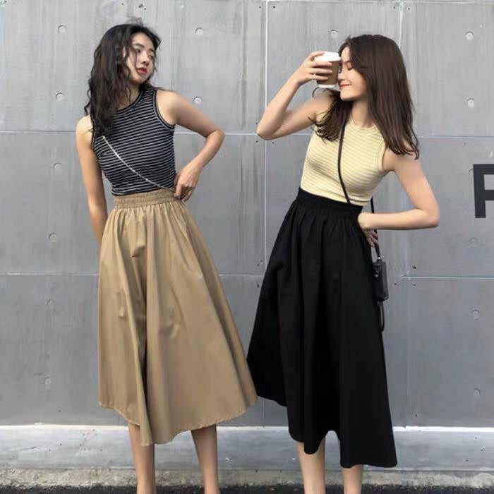 Chân  váy kaki dài-váy công sở-váy dài qua gối- chân váy kaki form dài hình thật vải bao đẹp- | BigBuy360 - bigbuy360.vn