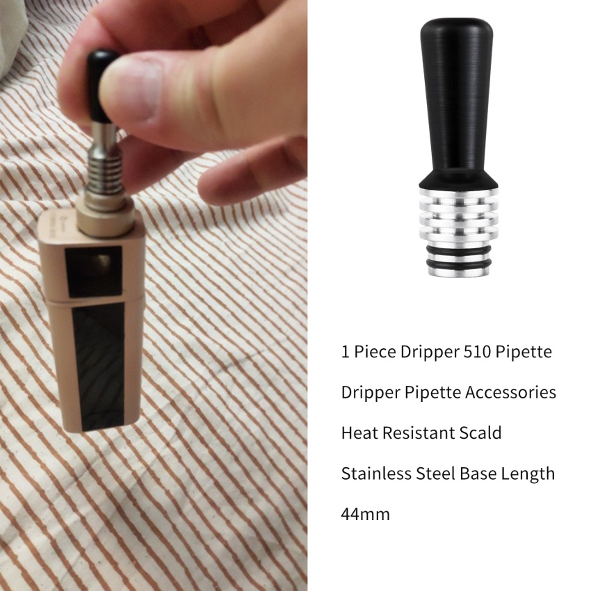 1 Ống Nhỏ Giọt 510 Bằng Thép Không Gỉ Cách Nhiệt Dài 44mm
