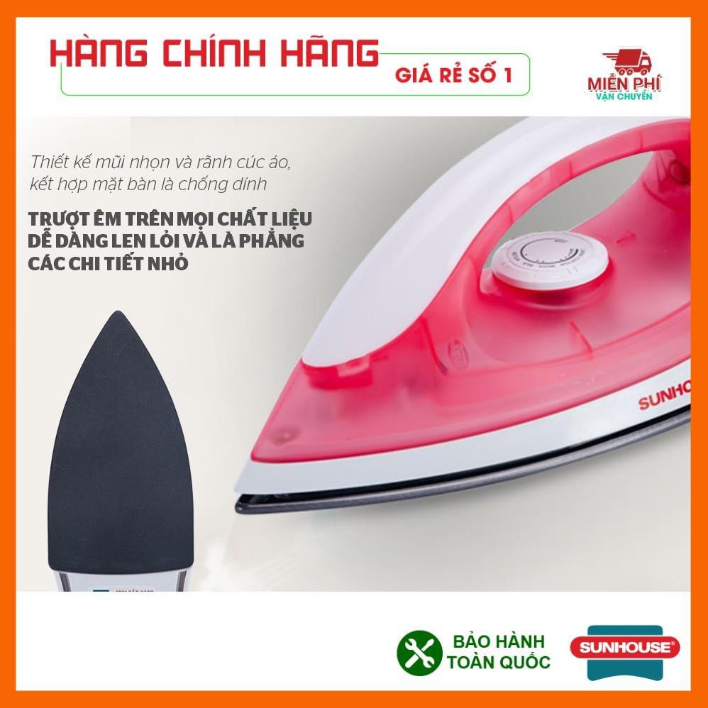 BÀN LÀ SUNHOUSE SHD1072, BÀN ỦI SUNHOUSE SHD1072, CÔNG SUẤT 1100W, CÔNG TẮC NGUỒN NÚM XOAY.