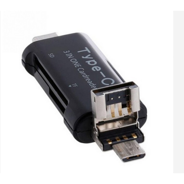 Đầu lọc thẻ 3 in 1 usb type c micro thẻ tf và micro sd - vienthonghn