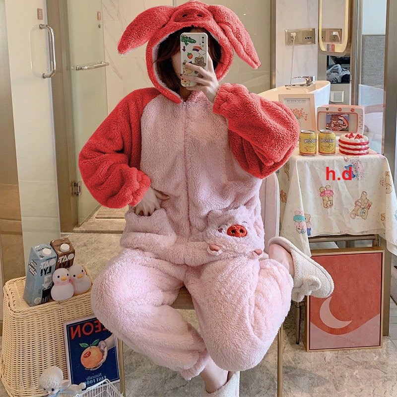 Bộ đồ lông thêu hình chuột ngộ nghĩnh độc lạ nhiều màu sắc. nganunisex