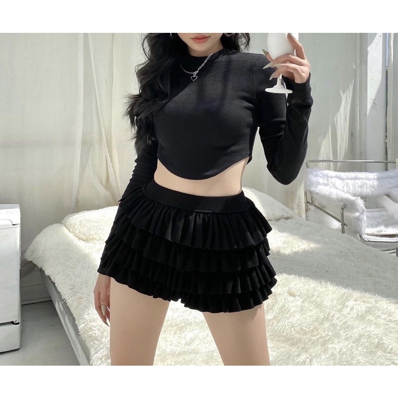 Chân váy tầng có quần trong | BigBuy360 - bigbuy360.vn