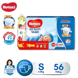 Tã Dán Huggies NB74, S56, S88 ( Mới )