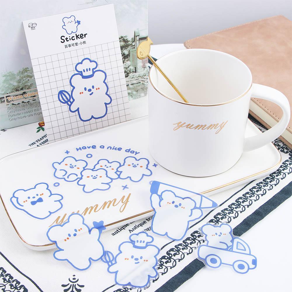 Miếng Dán Trang Trí Điện Thoại / Sổ Tay Hình Động Vật Dễ Thương