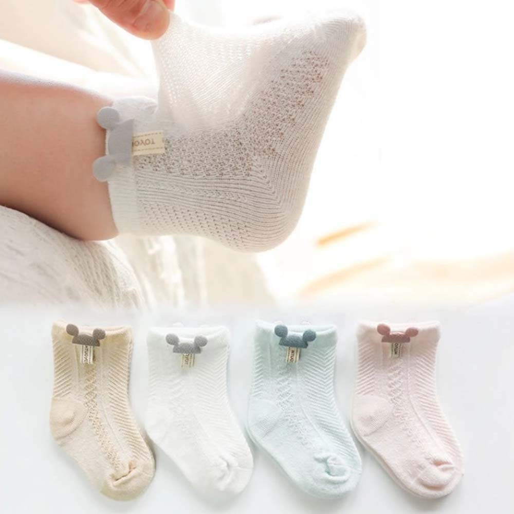 Đôi Vớ Cotton Thoáng Khí Dễ Thương Cho Bé