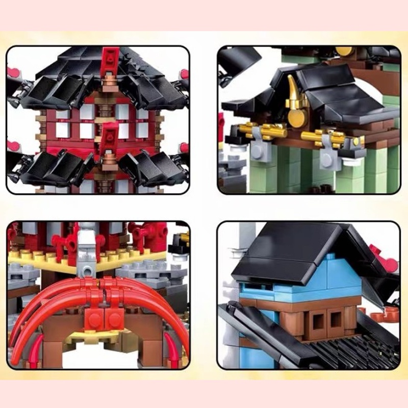 Bộ đồ chơi lắp ráp Sluban 800 miếng Ninjago Naruto cho bé 80001 20x22x22cm