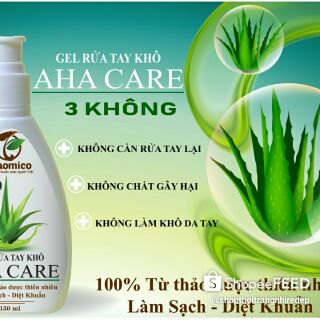 Gel rửa tay khô aha care lọ 150ml