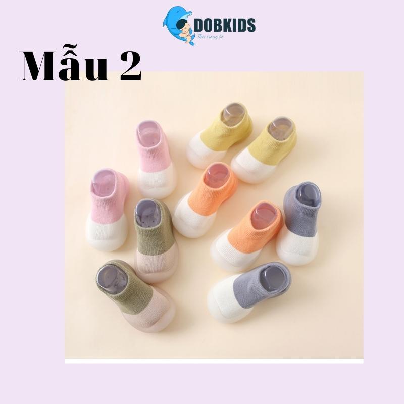 Giày bún tập đi DOBKIDS cho bé trai, bé gái, thoáng mát, siêu mềm, cổ ngắn, có chống trượt, thu đông giúp giữ ấm