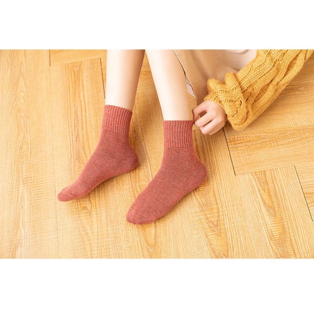 Tất cổ cao nam nữ vớ cổ cao len nhám kháng khuẩn thời trang hàn quốc giá rẻ MRSOCKS VC025