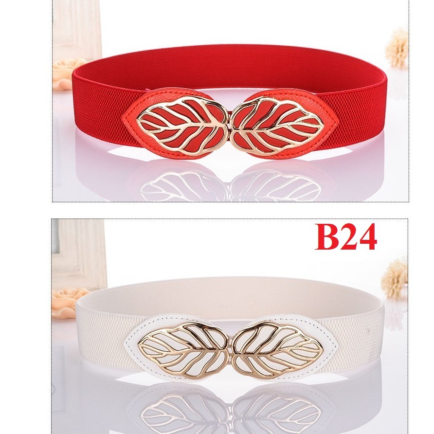 Đai váy belt lá vàng xinh B24