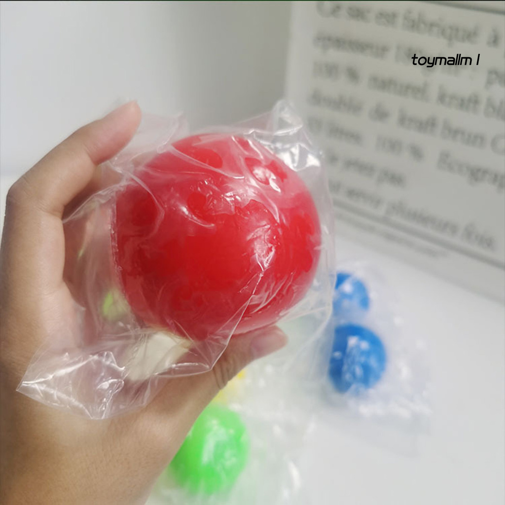 toymall 4.5cm Luminous Sticky Ceiling Wall Squeeze Throw Target Ball Decompression Toy