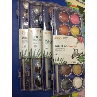 Màu nước SOLID khô, dạng nén.