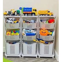 Kệ để đồ đa năng 3 tầng tiện dụng nhựa Việt nhật kèm bánh xe dễ dàng di chuyển