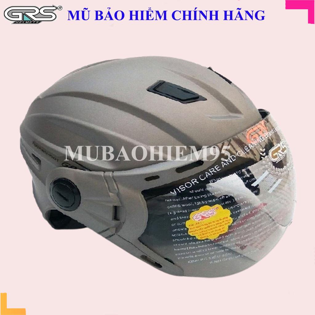 ♥️ Shop Uy Tín ♥️ Nón bảo hiểm 1/2 có kính GRS, mũ bảo hiểm thể thao cá tính