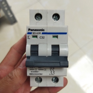 Cầu dao điện 2 pha 16a, 32a, 40a, 50a, 63a mcb panasonic, sino