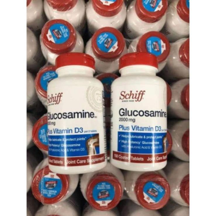 Viên Uống Trị Viêm Khớp Schiff Glucosamine 2000mg Plus vitamin D3 date 2022