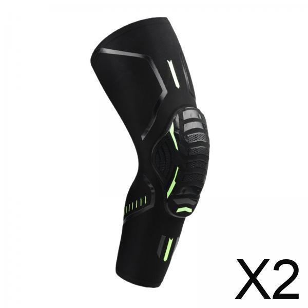 [HeatWave] 2xSkating Cycling Bike Adult Safety Guards Elbow Knee Pads Basketball Knee Black XL