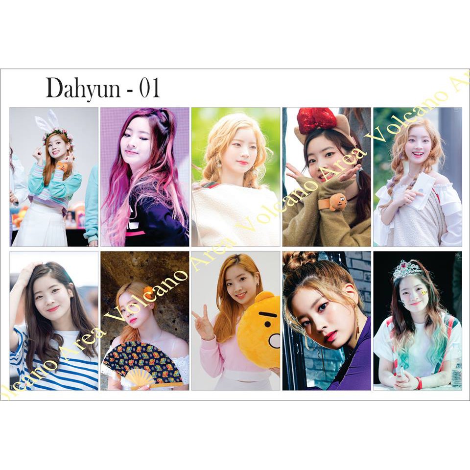 [TWICE] Set Sticker Dahyun - 2 mẫu (có nhiều mẫu hình dán Kpop)