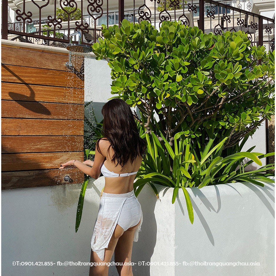 (Hàng Nhập) Hot trend Bikini phiên bản Hàn quốc #Y-182 [Trắng]