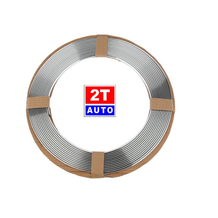 Cuộn dây mạ Chrome dán trang trí nội thất ngoại thất ô tô xe hơi dài 15M- MÀU BẠC:   SKU:322