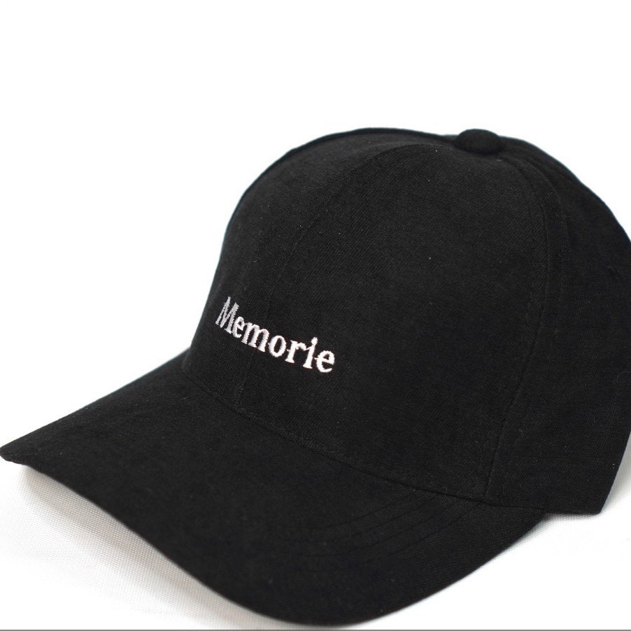 Nón Kết Memories Mũ Lưỡi Trai Nam Nữ, Thêu Chữ Trắng Tinh Tế Free Size