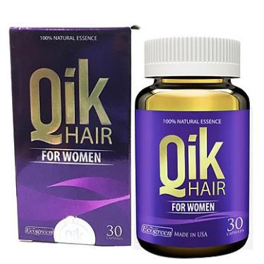 [Giá Gốc] QIK Hair For Women – Hỗ trợ thúc đẩy tế bào mọc tóc, chắc khỏe tóc - Lọ 30 viên