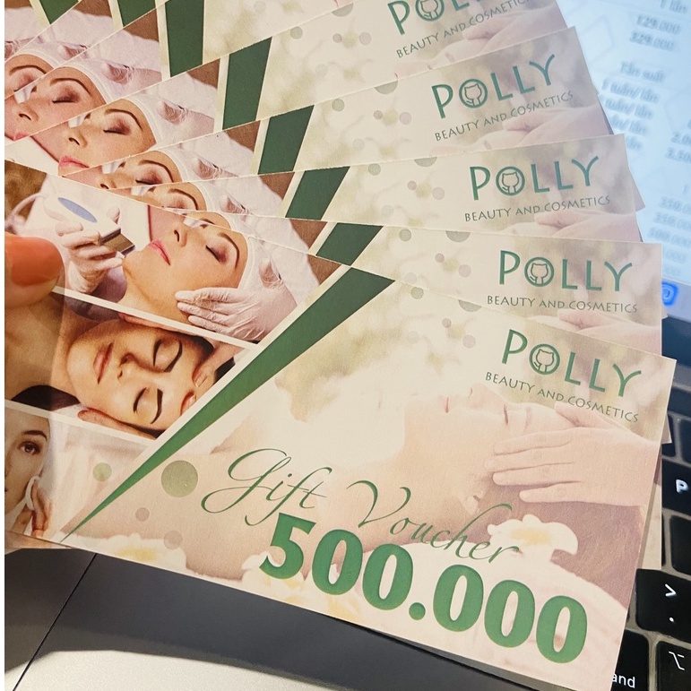 [Quà tặng] Gift Voucher 500.000VNĐ từ Polly Beauty &amp; Cosmetics