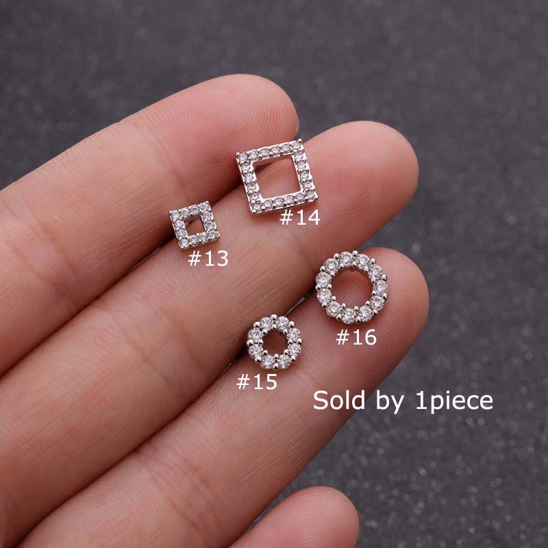 Khuyên Tai Thép Không Gỉ 16g Dày 6mm