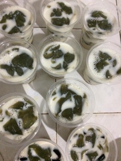 Bột thạch găng ( làm từ lá găng rừng )