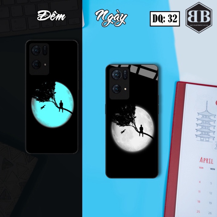 Ốp lưng kính Dạ Quang RENO 7 PRO 5G phát sáng trong đêm đủ các mẫu hot hit