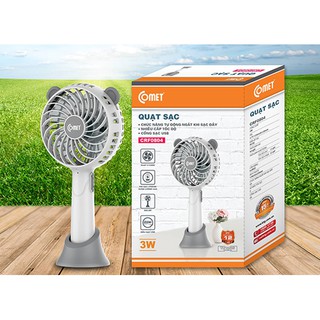 Quạt sạc cầm tay comet crf 0804
