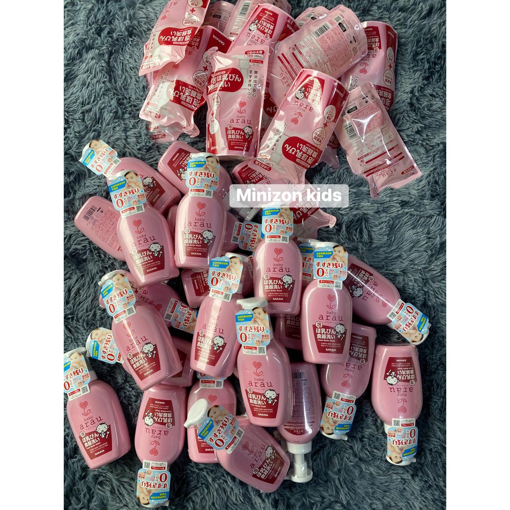 Nước Rửa Bình Sữa Arau Baby  Hàng Mới Về | Minizon Kids