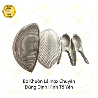 20 bộ khuôn lá định hình tổ yến 10g - khuôn inox 304 + khuôn nhôm + 2 kẹp inox