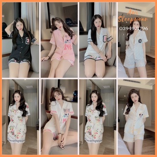 Bộ pyjama đùi lụa mango chin's xinh xắn - awi pyjama