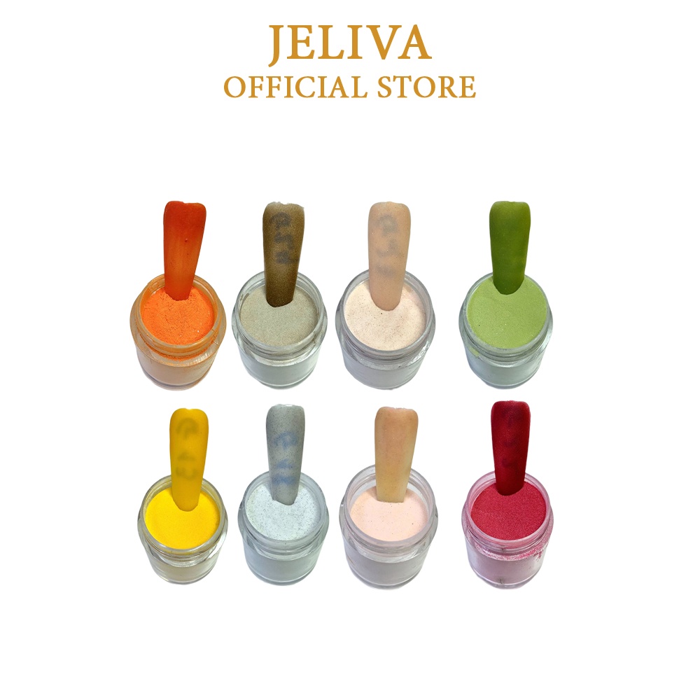 Bột đắp móng nail JELIVA hũ 10g