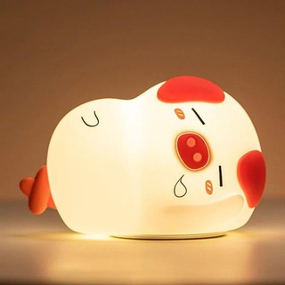 Đèn ngủ silicon mini hình heo ngủ gật