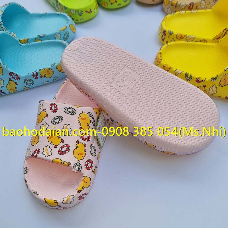 Dép sục bánh mì nhựa EVA siêu nhẹ hoạt tiết dễ thương E198/1