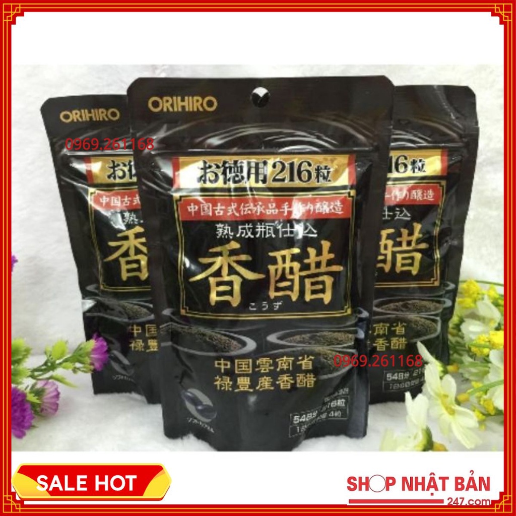 Giấm đen giảm cân Orihiro Nhật Bản - gói 216 viên